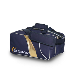 Two Ball Travel Tote Blue/Gold